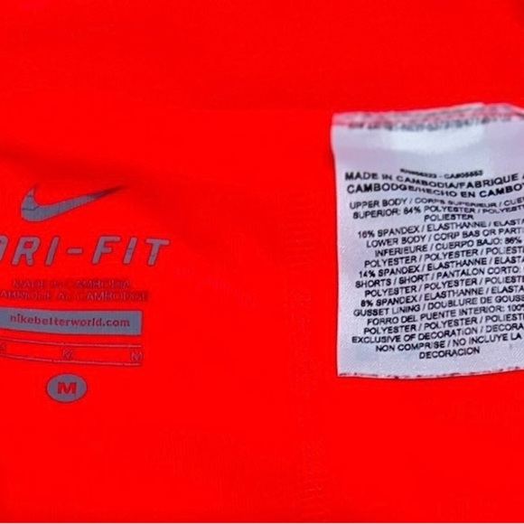 Nike coral & pale Purple striped Athletic tennis pickleball Skort dry fit medium - Picture 4 of 6